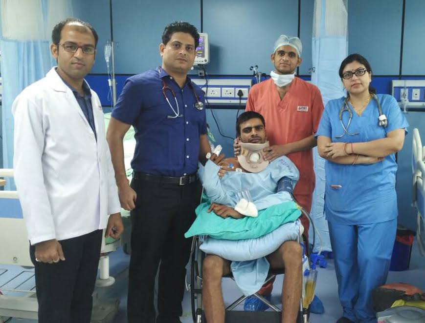 पीआईएमएस में गर्दन की हड्डी का सफल ऑपरेशन पीआईएमएस में गर्दन की हड्डी का सफल ऑपरेशन