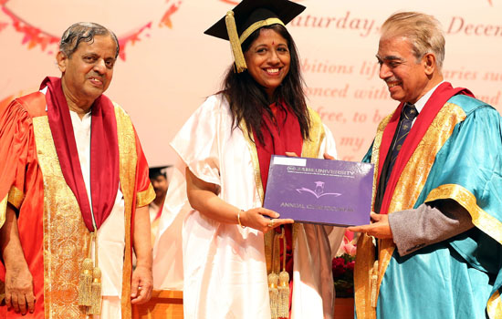 Kavita Krishnamurti Subramaniam got Doctorate 