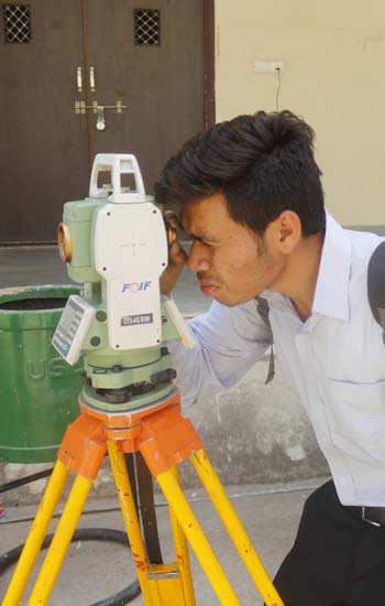 learnt various technologies@“Total Station”