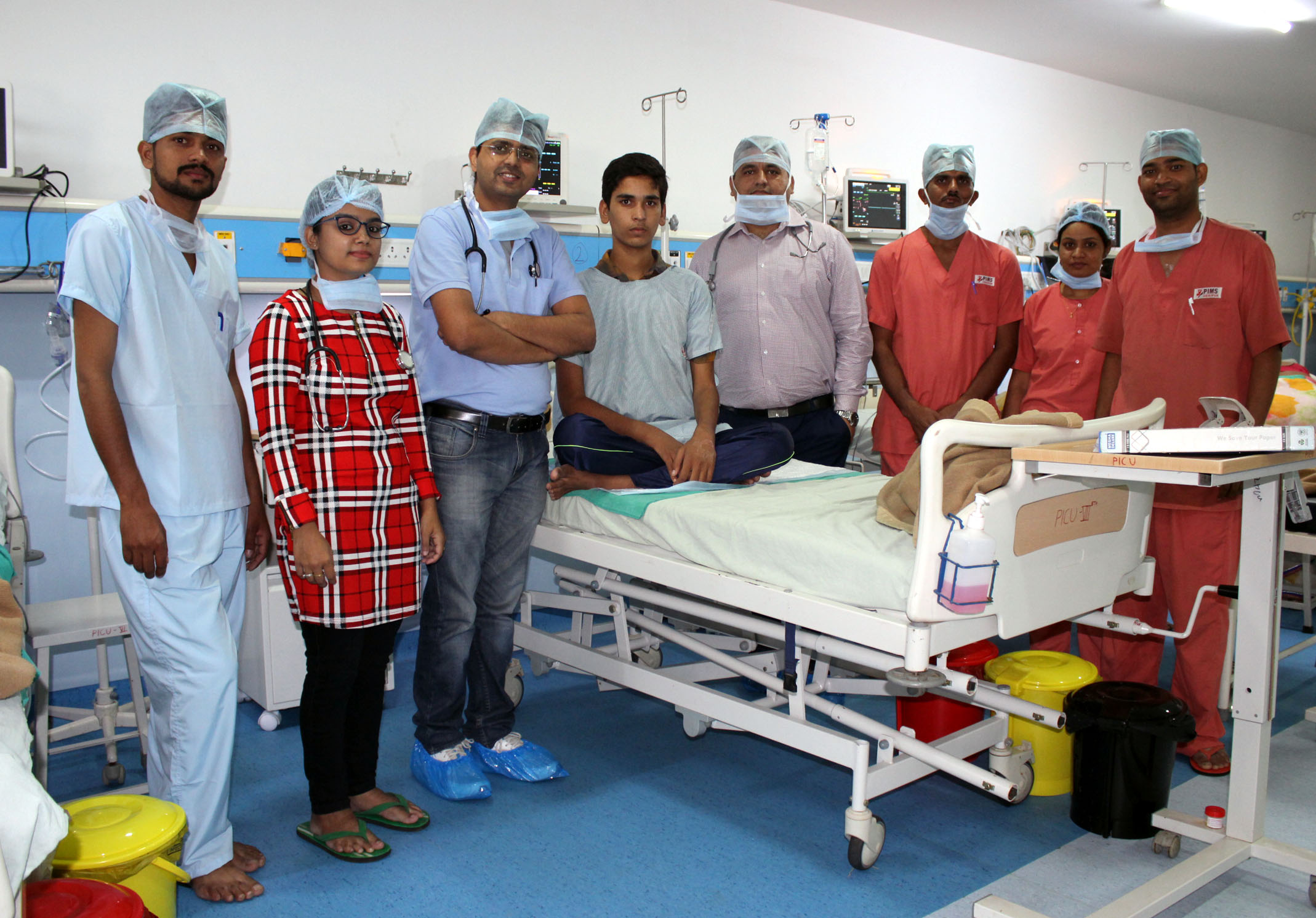 पीआईएमएस हॉस्पिटल में दो बच्चों के फैंफडों का सफल ऑपरेशन