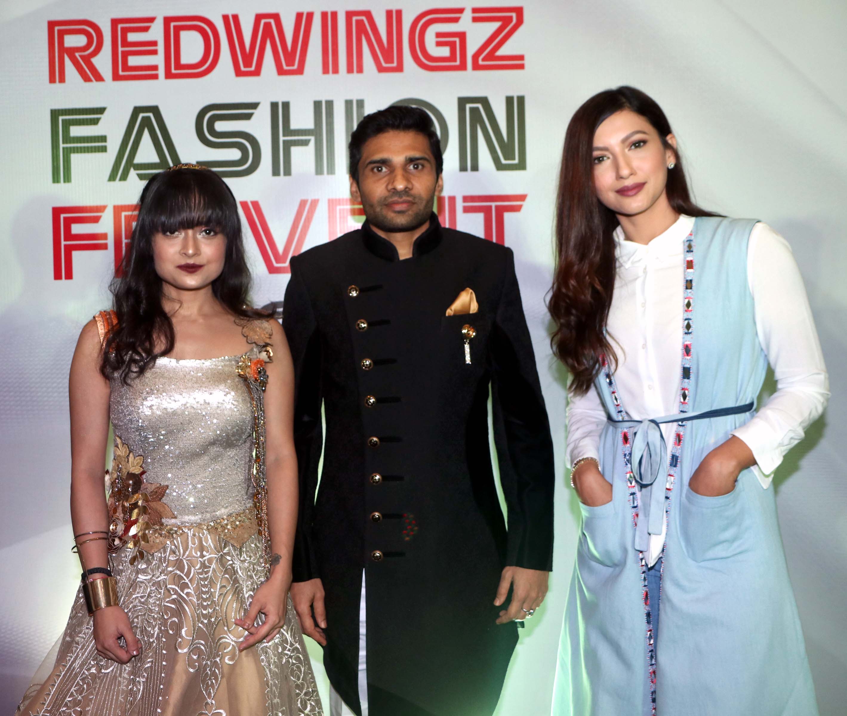 Actress Gauhar Khan came to judge Redwingz Fashion Fervent 2017