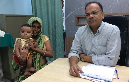 “4-Months Old Operated For Rare Surgery at Geetanjali Hospital”