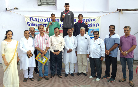 राजस्थान स्टेट सीनियर तैराकी प्रतियोगिता का समापन