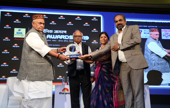 हिन्दुस्तान जिंक को सखी परियोजना के लिए दैनिक जागरण सीएसआर अवार्ड २०१९ से सम्मानित