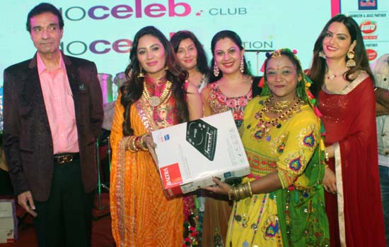 Dheeraj Kumar, Akshita Mudgal, Rajpal Yadav, Ekta Jain and Urvashi Solanki attended GoCeleb Garba.