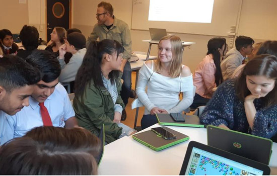 सी.पी.एस के छात्रां ने की स्वीडन - यात्रा