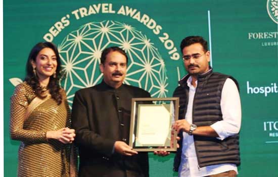 जयपुर बेस्ट सिटी श्रेणी में दूसरे स्थान पर और उदयपुर बेस्ट लेज़र डेस्टिनेशन इन इंडिया