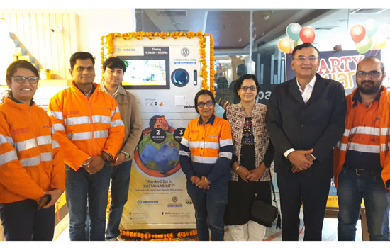 हिन्दुस्तान जिंक द्वारा उदयपुर में पहली प्लास्टिक बॉटल रिवर्स वडिंग मशीन स्थापित