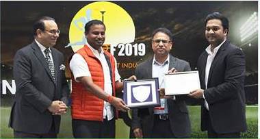 वेदांता फिक्की इंडिया स्पोर्ट्स अवार्ड्स से सम्मानित