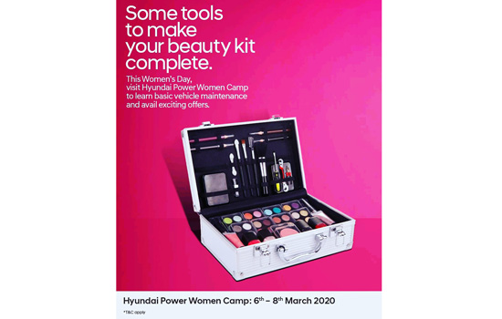 Hyundai Power Women Camp from 6-8 March