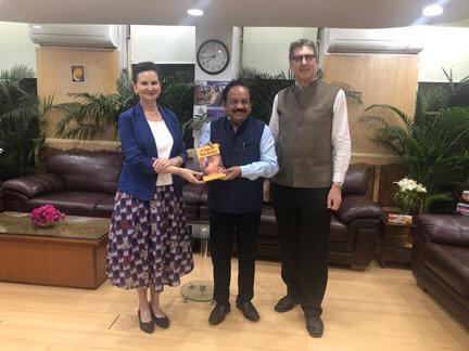विश्व स्वास्थ संगठन के प्रतिनिधि से भेंट कर कोविड-19 पर चर्चा 