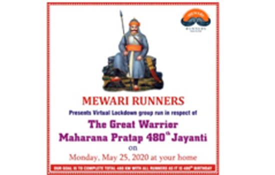 Virtual Marathon "Running for the Glories of Maharana Pratap" on May 25