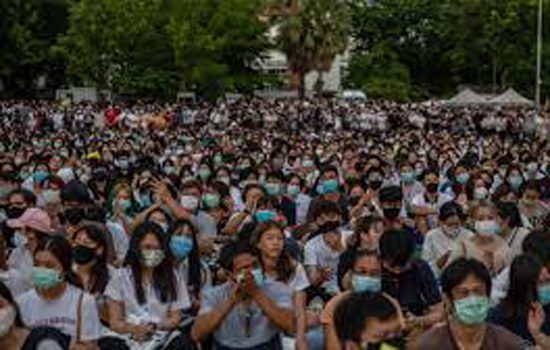 थाईलैंड में युवा और छात्रों का विरोध प्रदर्शन जारी