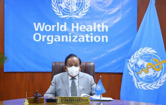 डॉ. हर्ष वर्धन ने विश्व स्वास्थ्य संगठन कार्यकारी बोर्ड के 148वें सत्र की अध्यक्षता की