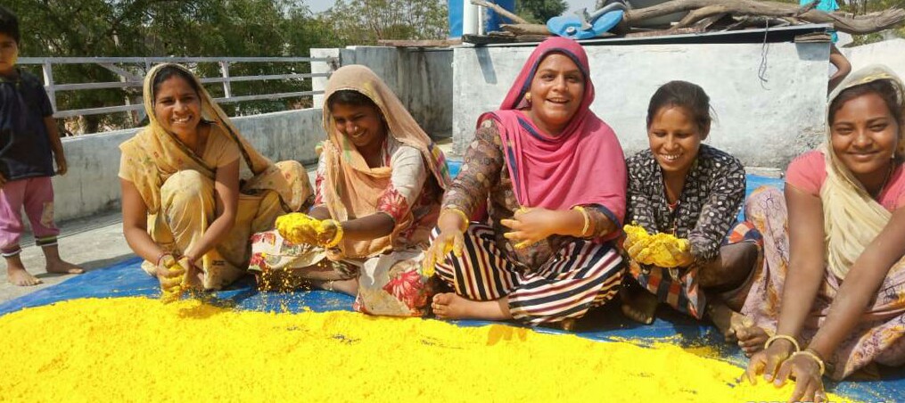 सखी परियोजना से जुड़ी महिलाओं द्वारा निर्मित हर्बल गुलाल से बेफिक्र मनाएं होली