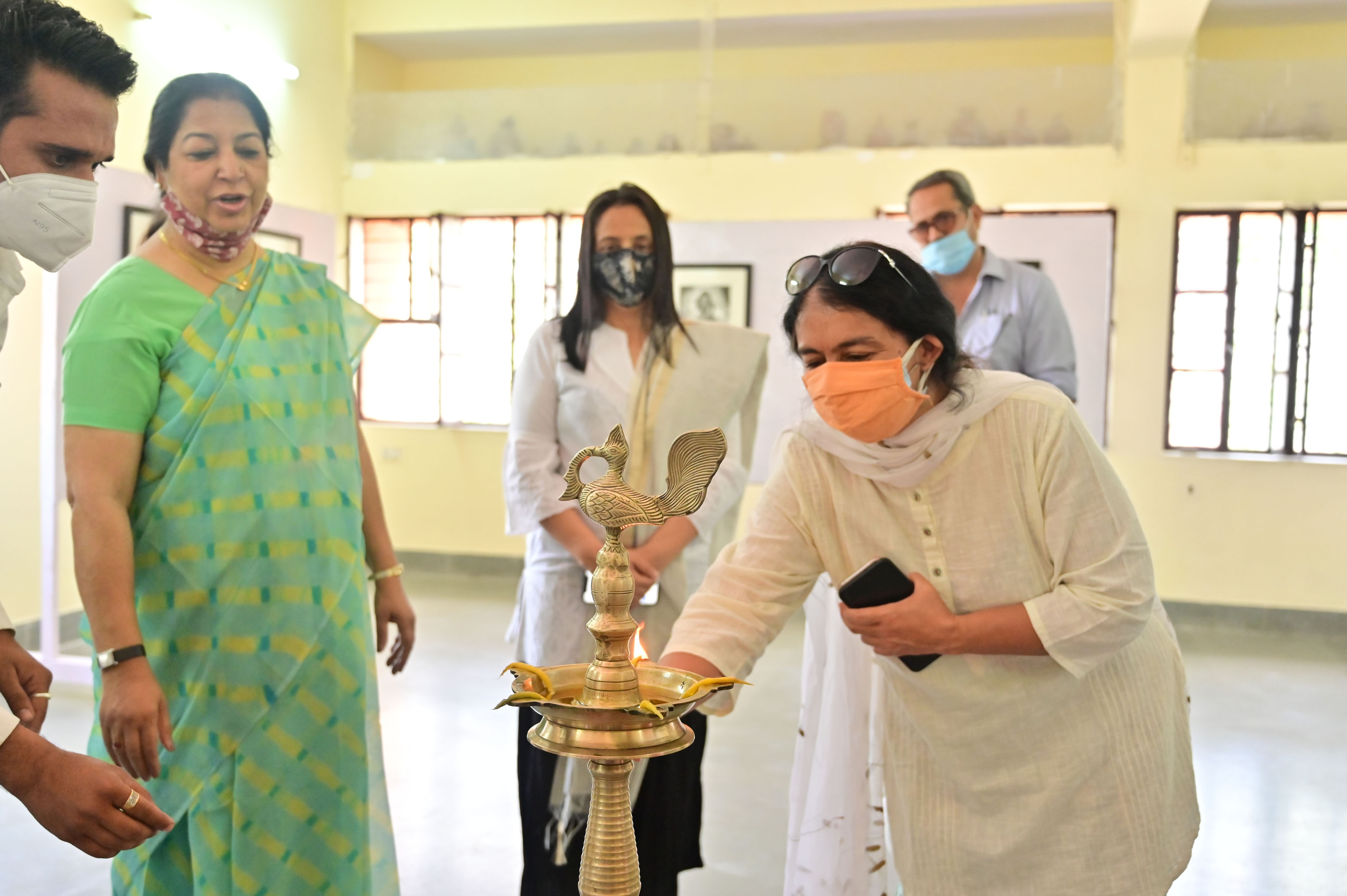 Amazing show of Wood Cut Print making at Shilpgram --