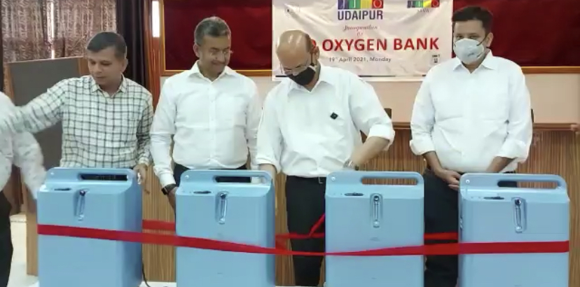 जीतो उदयपुर चैप्टर द्वारा ऑक्सीजन बैंक का शुभारंभ