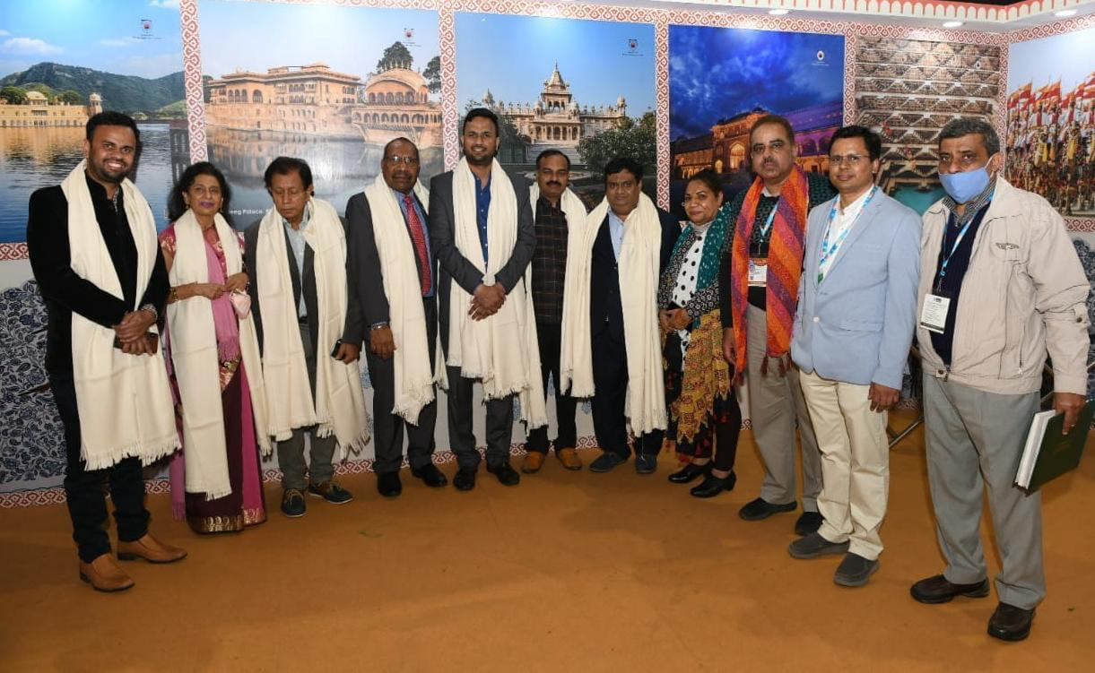 मौरीशस और पापुआ न्यू गिनी के राजदूतों ने राजस्थान मण्डप का अवलोकन किया