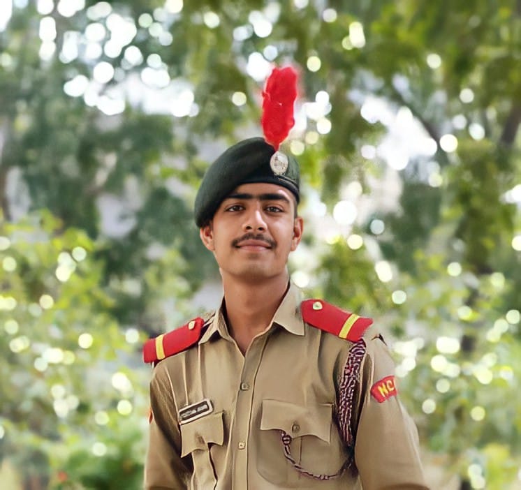 NCC cadet Gautam Joshi of Sangam University selected in the Republic Day parade