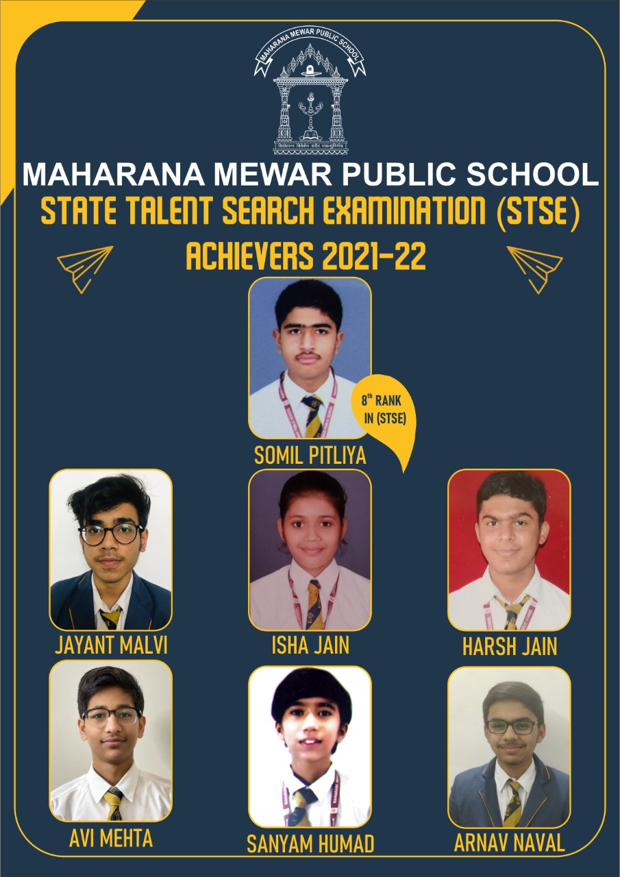 एम.एम.पी.एस. के सात विद्यार्थियों को राज्य प्रतिभा खोज परीक्षा में सफलता