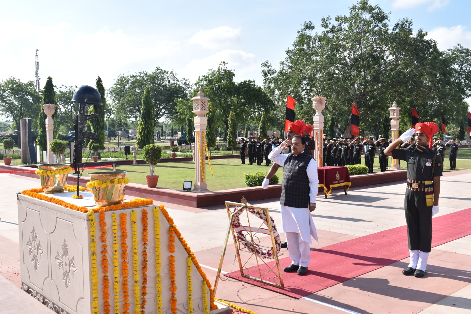 RAKSHA RAJYA MANTRI VISITS KOTA & JAIPUR MILITARY STATION