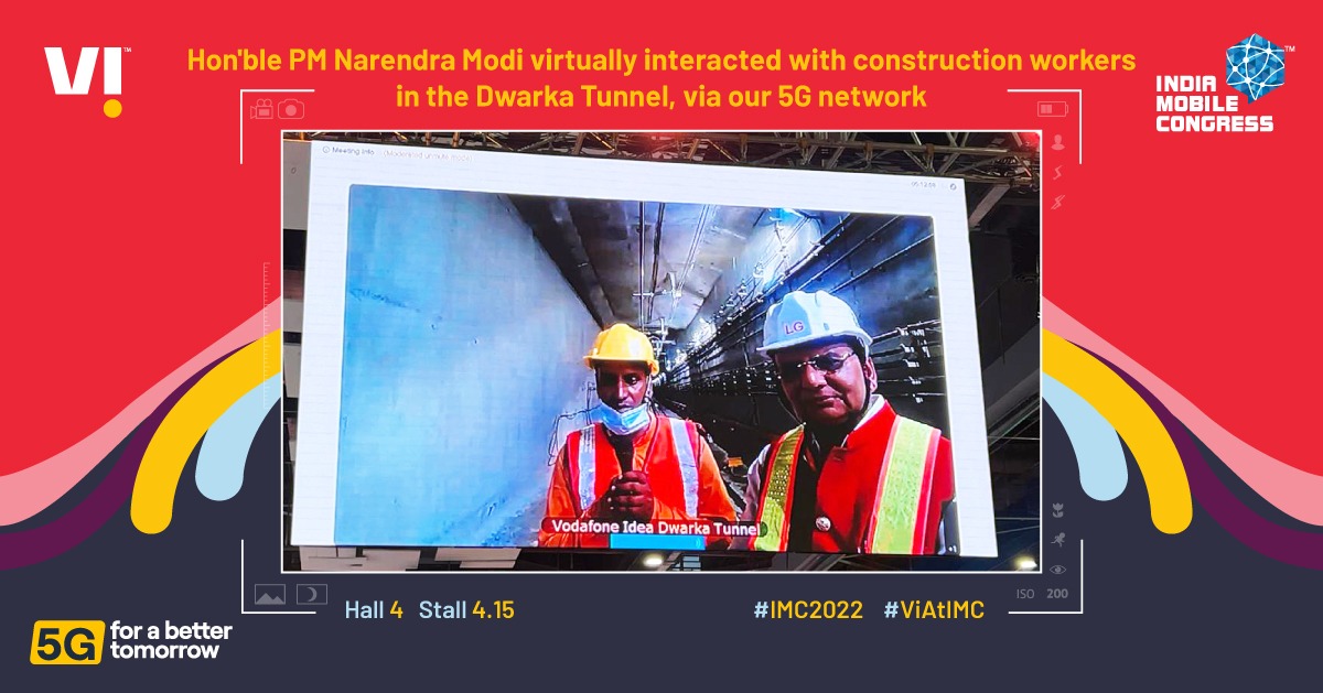 प्रधानमंत्री नरेन्द्र मोदी ने वी 5 जी डिजिटल ट्विन पर दिल्ली मेट्रो टनल साईट के मजदूरों से की बातचीत