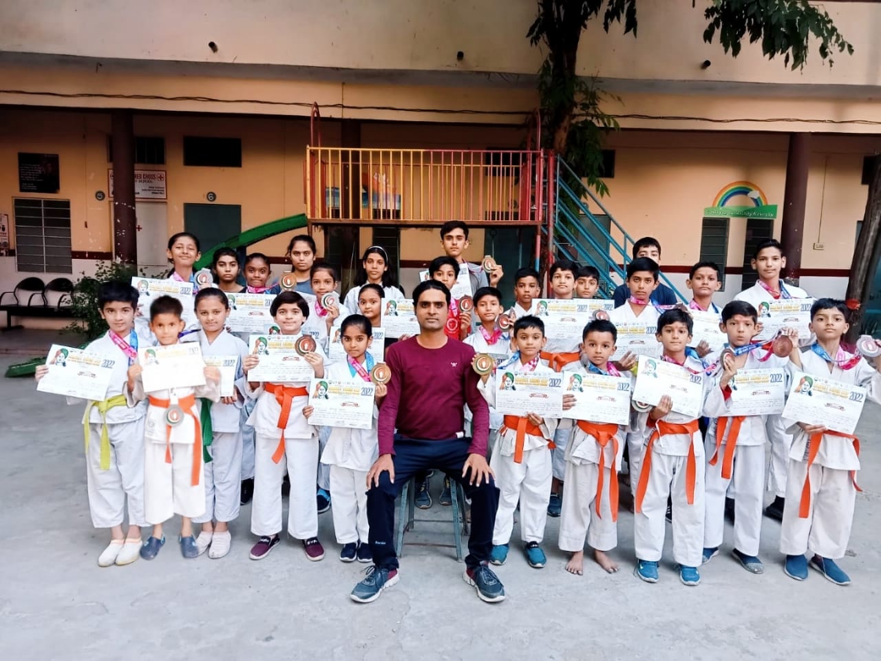 भगत सिंह कराटे कप में आरसीकेके मार्शल आर्ट्स के खिलाडियो ने जीते 24 पदक