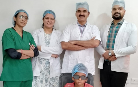 Just an eight-year-old child get rid of a Cataract at Geetanjali Hospital