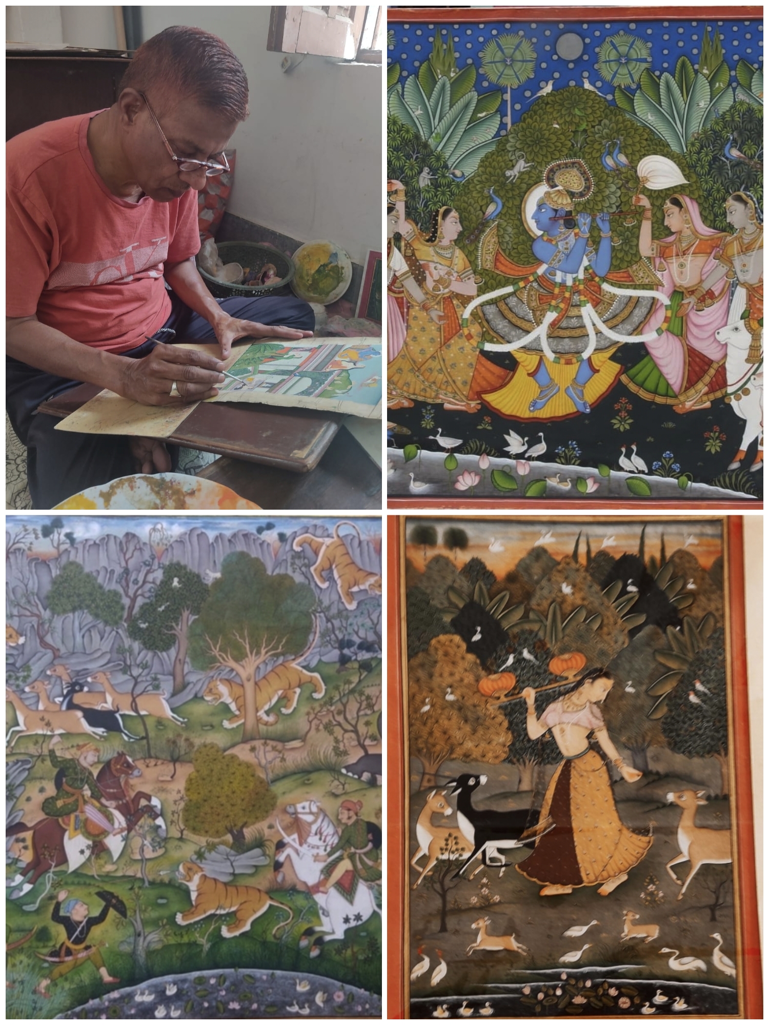 कोटा,बूंदी चित्र शैली की विरासत को जिंदा रखे हैं शेख मोहम्मद लुकमान