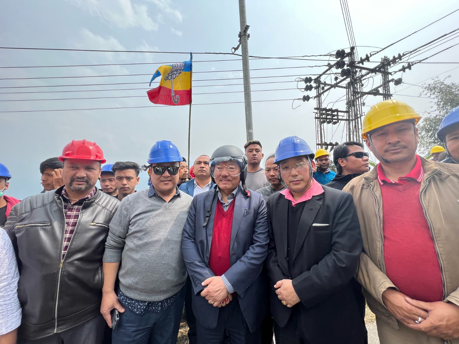 PAWAN CHAMLING LEADS HELMET RALLY IN PROTEST OF POLITICAL VIOLENCE IN SIKKIM”