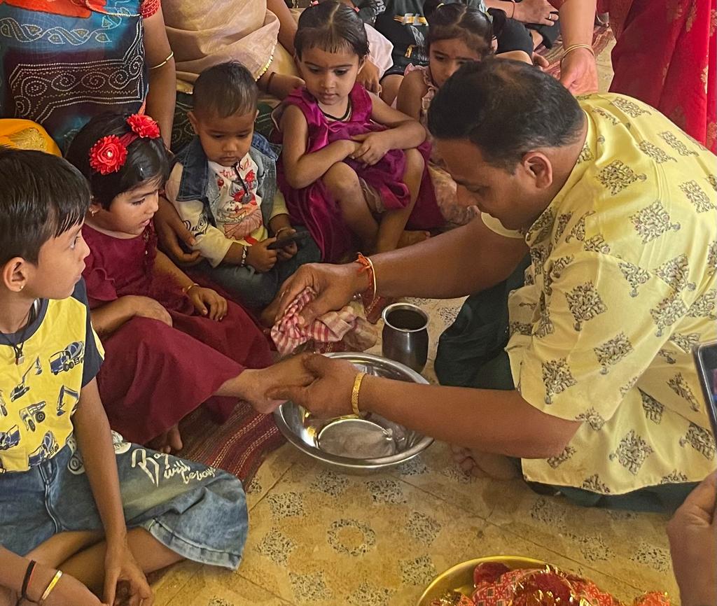 श्री बाबाधाम पर पूर्णाहुति, कन्या पूजन,महाआरती व सुन्दरकाण्ड पाठ पर उमड़ा जन सैलाब