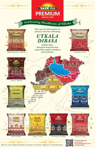 TATA Tea Premium celebrates ‘Utkala Dibasa’ (Odisha Day) with its #UtkalakiKala Campaign that pays homage to Odisha’s rich handloom legacy