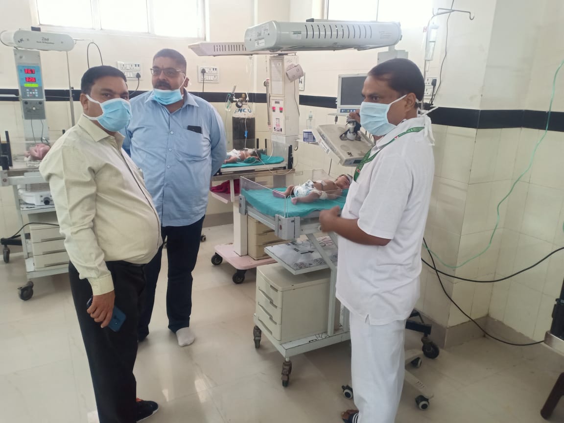 a surprise inspection of the district hospital
