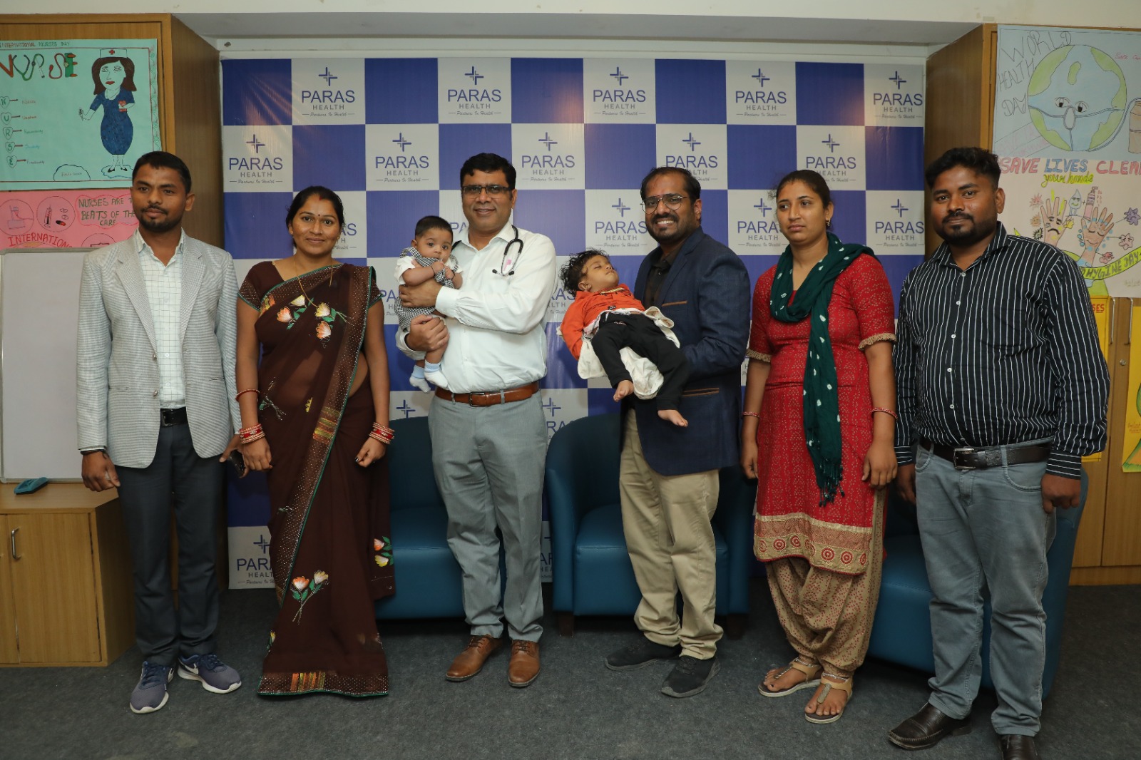 Successful treatment of 2 premature newborns in Udaipur's Paras Health