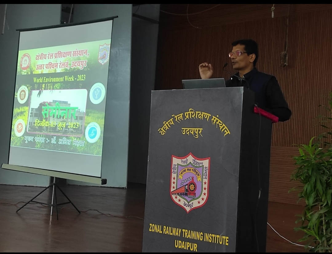 Lecture on the theme of Environment Day at Zonal Railway Institute