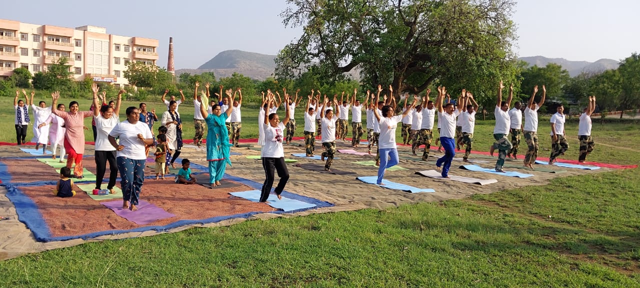Yoga conducted at BSF camp