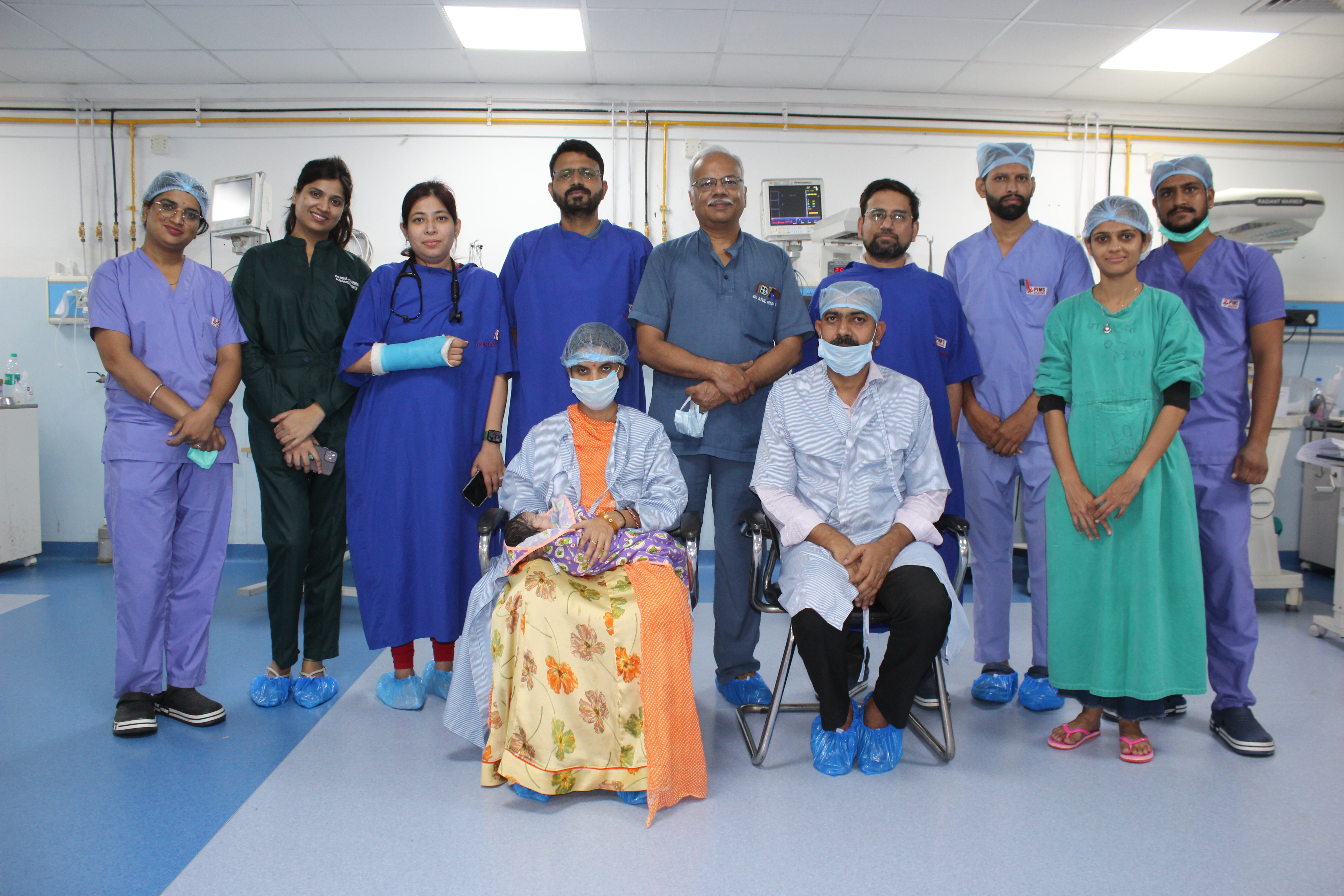 पीआईएमएस हॉस्पिटल में नवजात शिशु के खाने की नली का सफल ऑपरेशन