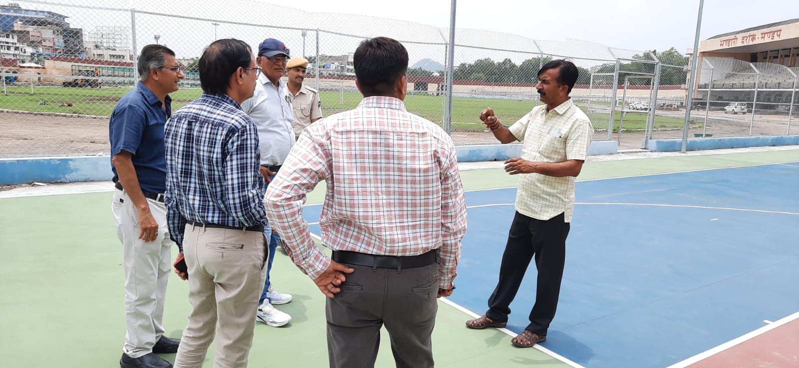  Inspection and Guidelines for Rajiv Gandhi Urban Olympic Games Preparations 