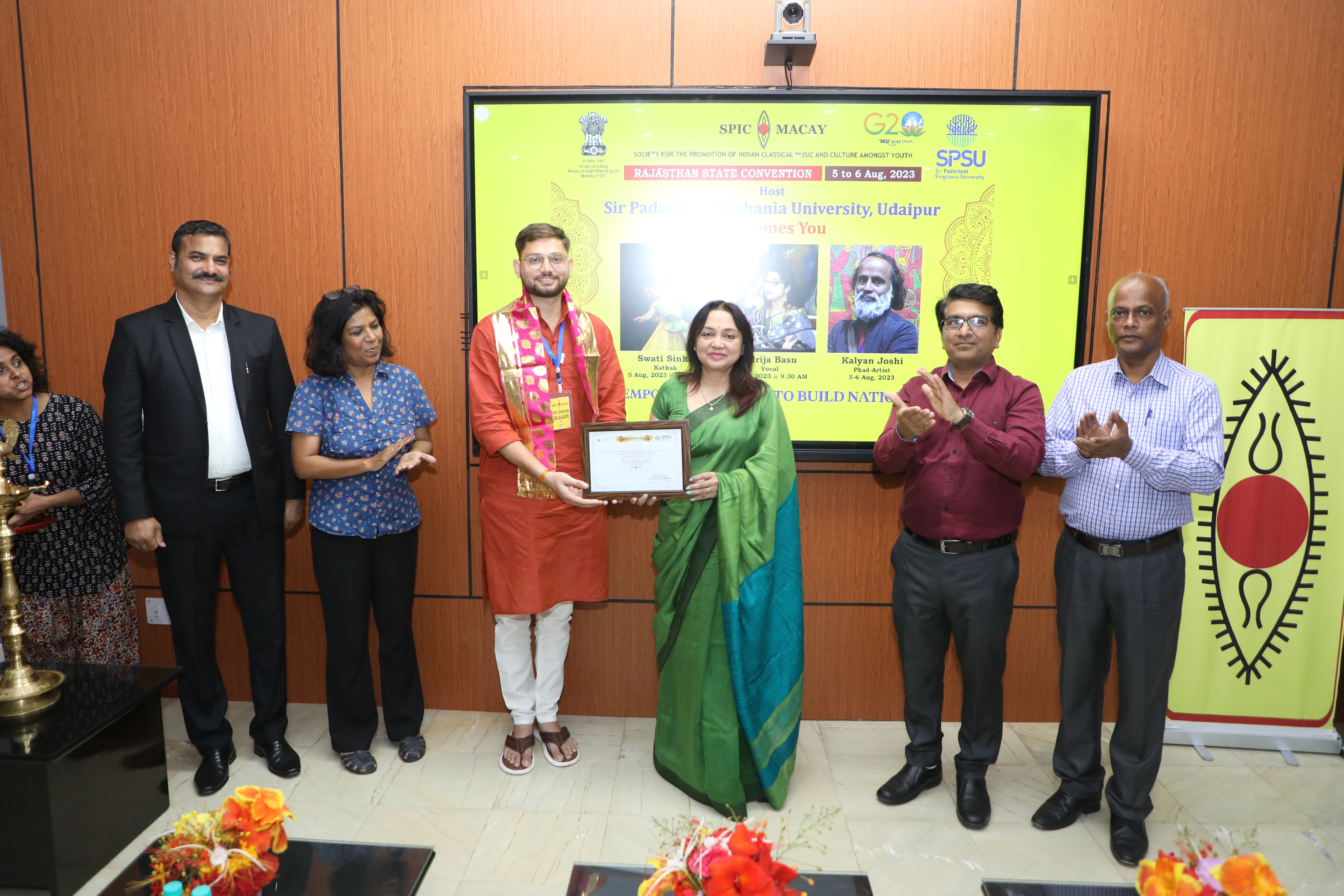 Commencement of Two-day State Convention by SPIC MACAY @SPSU