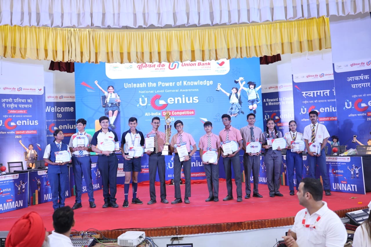 Union Bank of India Hosts Inter-School Quiz Competition 'U-Genius' in Udaipur*