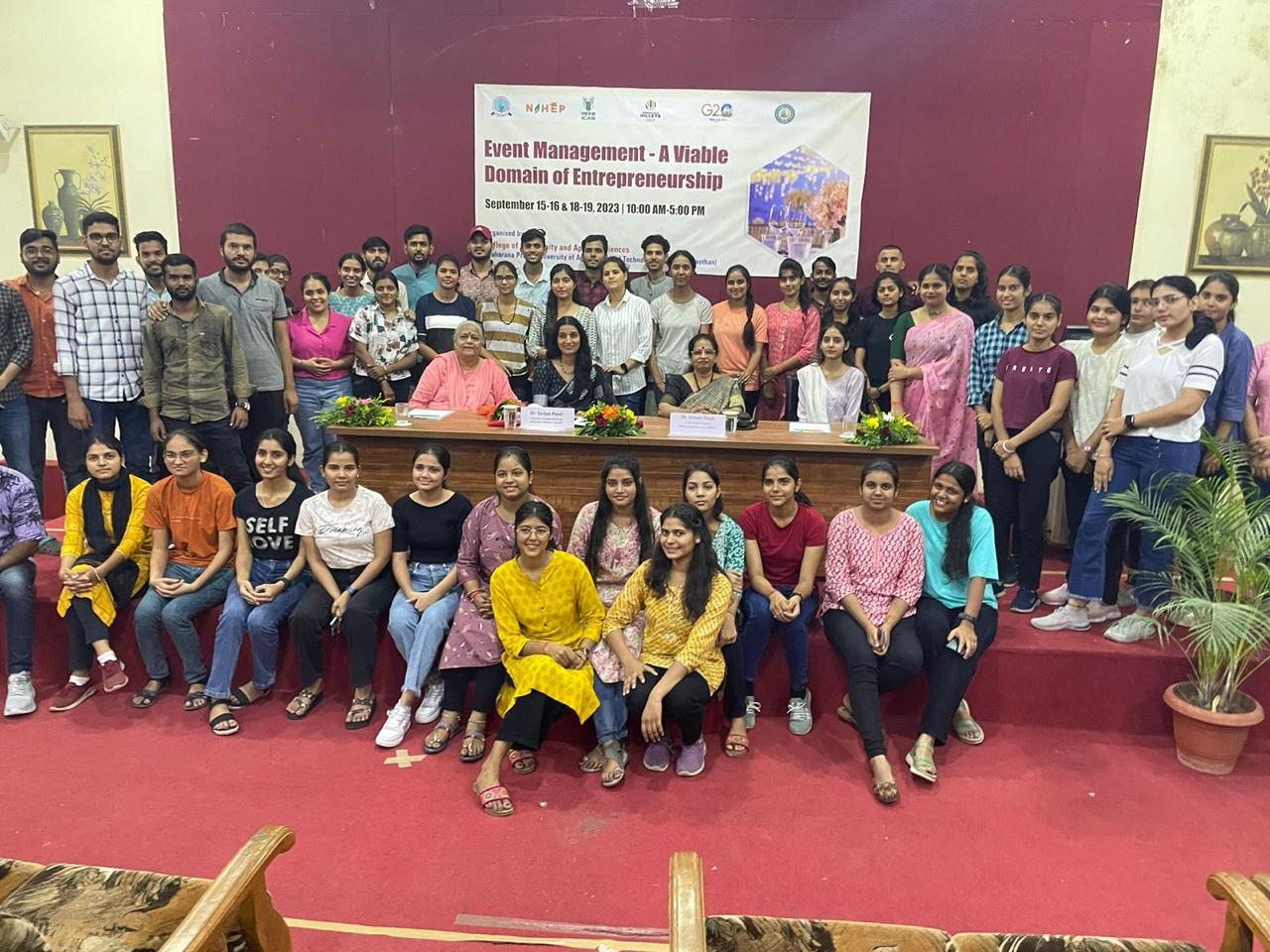 Conclusion of Four-Day Event Management Training at CCS and MPUAT