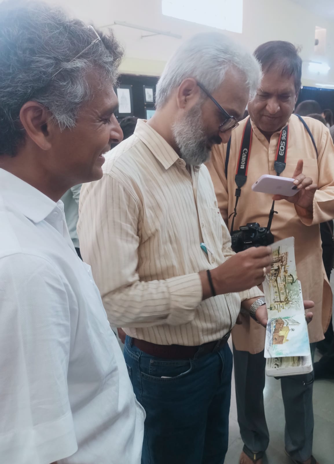 Urban Sketchers' Exhibition Commences at Information Center