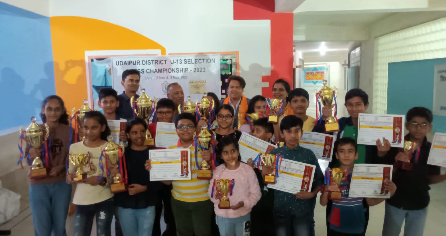 Parshva and Advika Crowned District Chess U-13 Champions
