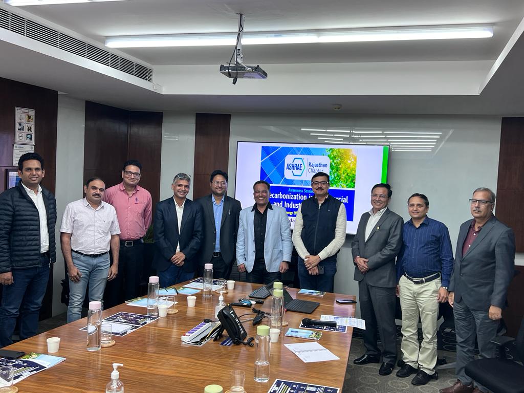 ASHRAE Rajasthan Chapter Advocates Carbonization of Buildings and Industries