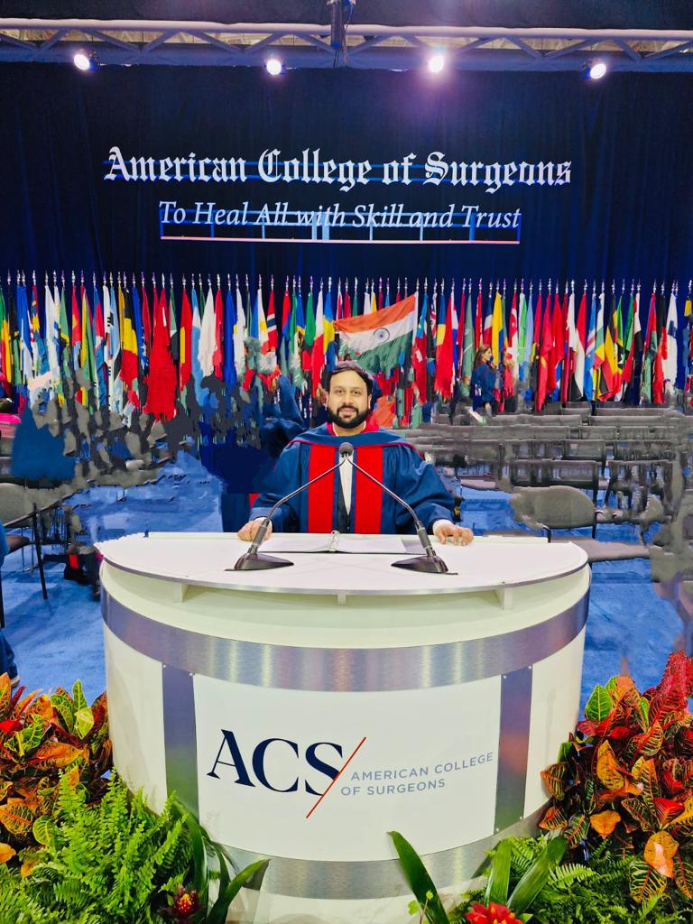 Dr. Ashish Jakhotiya Awarded Fellowship by the American College of Surgeons