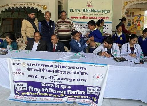  Massive Free Child Health Check-up Camp Organized at Tulsi Niketan Residential School 