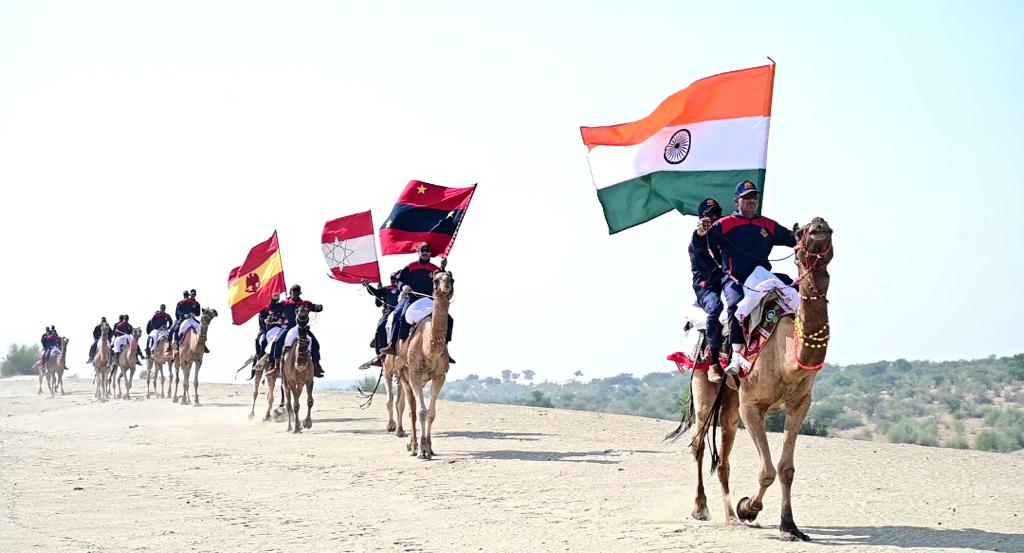 ARMY DESERT CORPS ORGANISES CAMEL SAFARI EXPEDITION