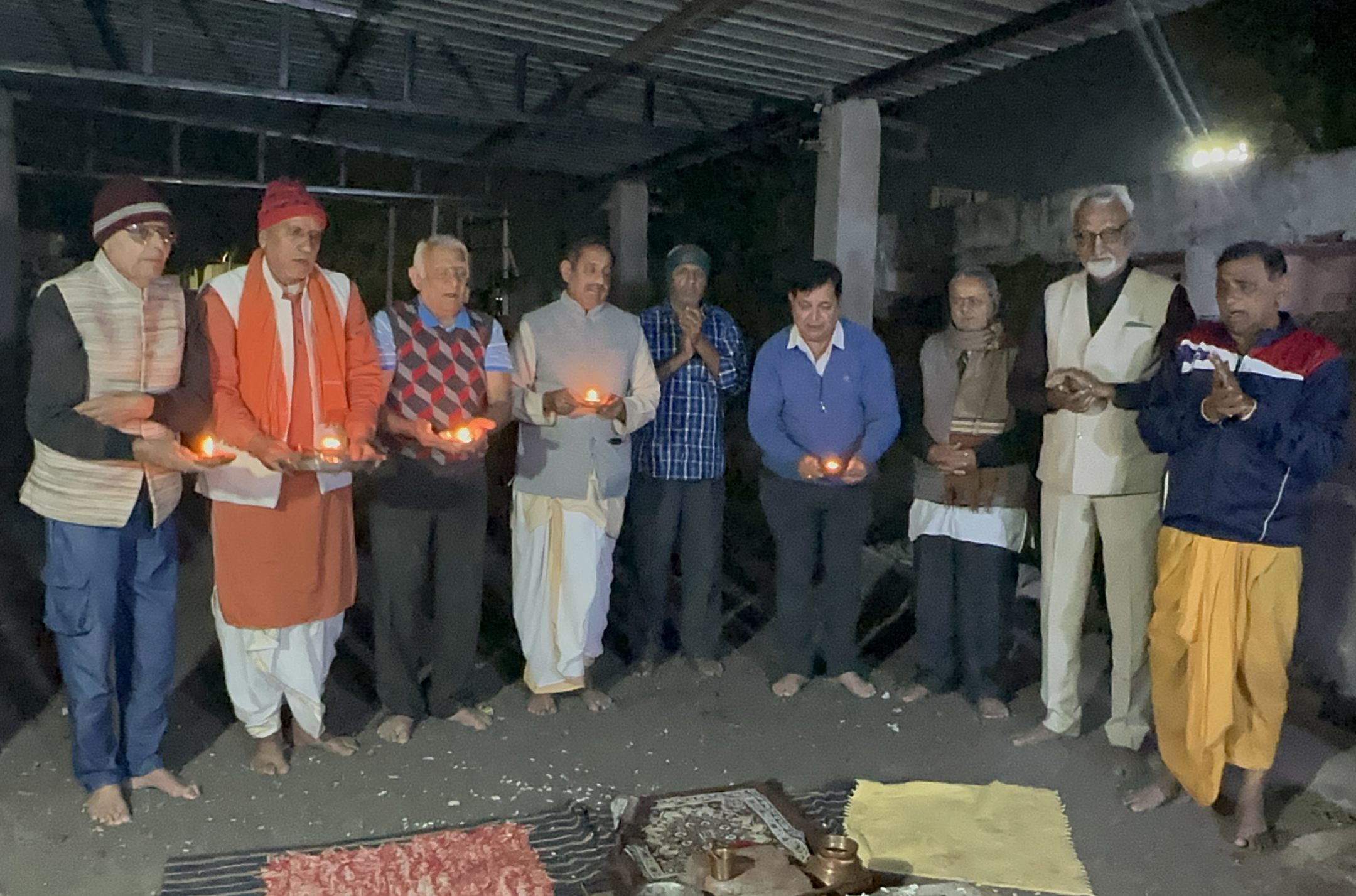 Rudra Archana, Lalita Ambika Worship, and Yajna Conducted at Pitambara Ashram