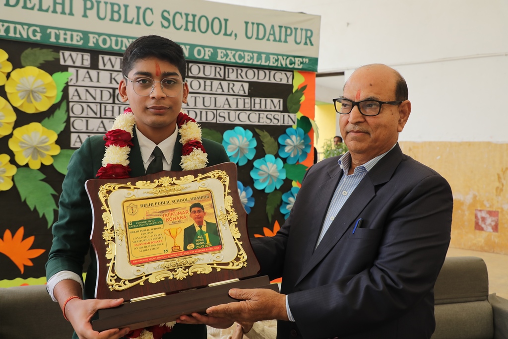 Jay Bohra, Honored for Achieving All India Rank 1 in CLAT