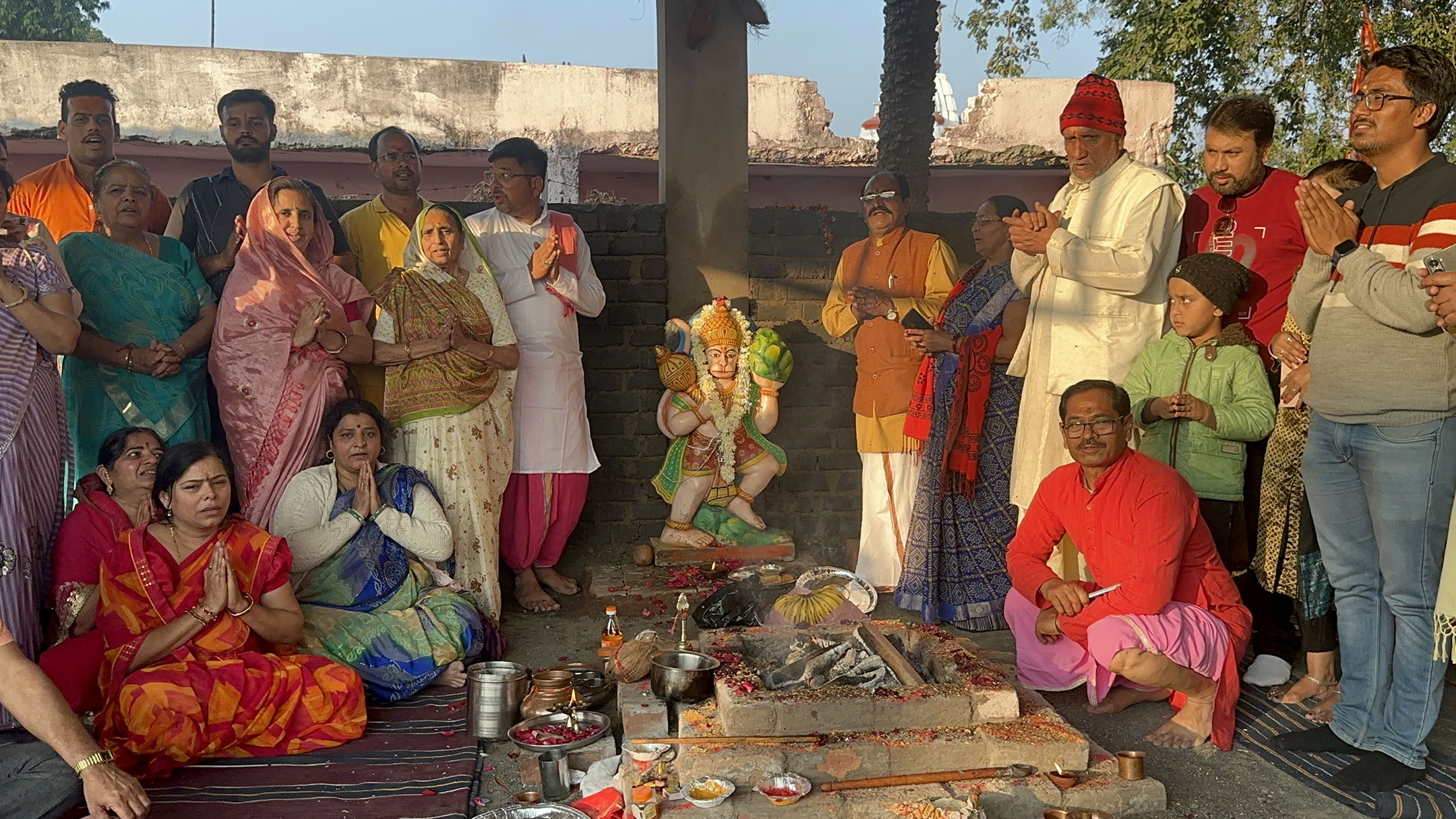 पीताम्बरा आश्रम में श्रीविष्णु महापूजा एवं रूद्रार्चन,